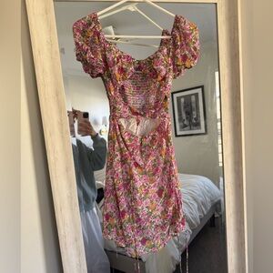 Floral off the shoulder dress